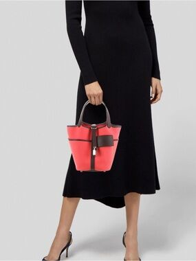 Hermes Cargo Picotin Lock 18 Vaux Swift Rose w/ Palladium Hardware